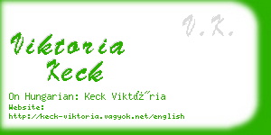 viktoria keck business card